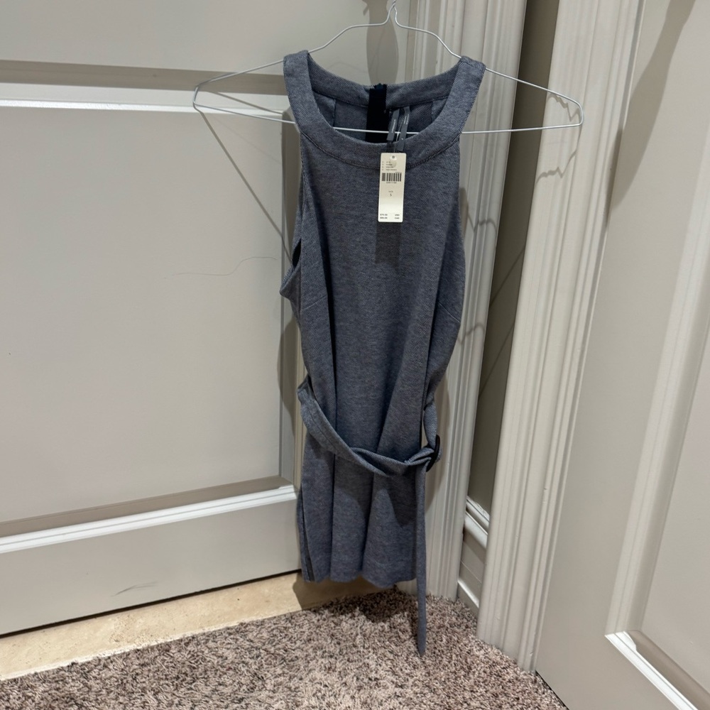Anthropologie Blue-gray Sleeveless Blouse